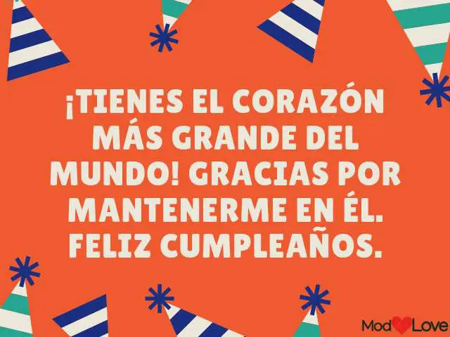 Tienes el corazón más grande del mundo