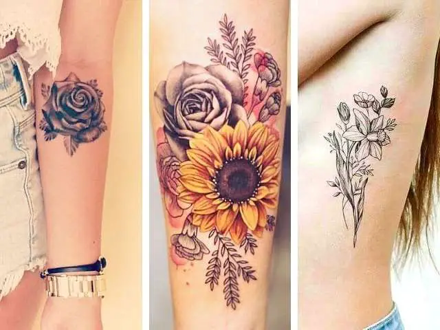 tatuajes para mujer - Flores