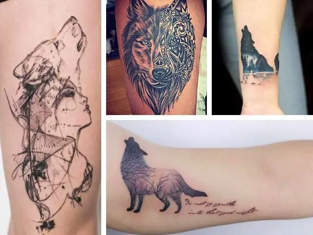 tatuajes para mujer - Lobo